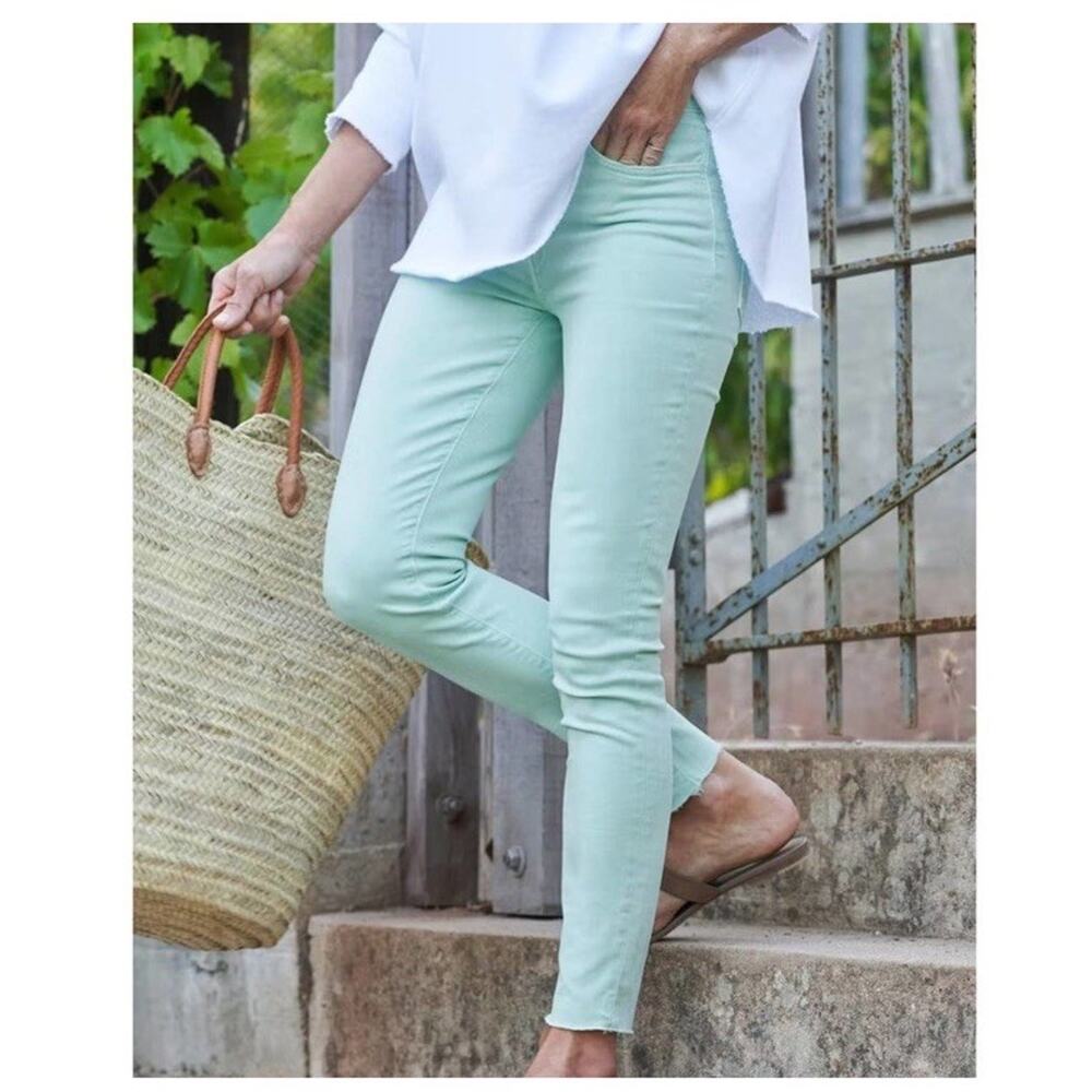 Frank & Eileen Women's Size 26 Sligo Italian Performance Skinny Jean Mint Green